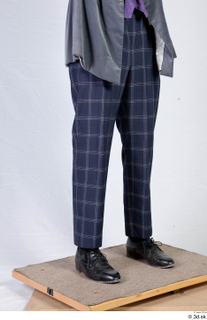  Photos Man in Historical suit 9 19th century Historical clothing blue plaid pants leather shoes lower body 0008.jpg